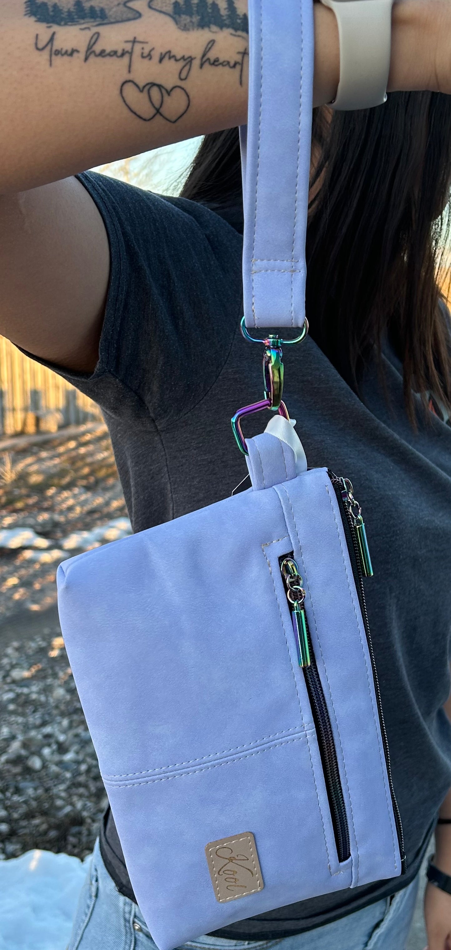 Lavender Wristlet