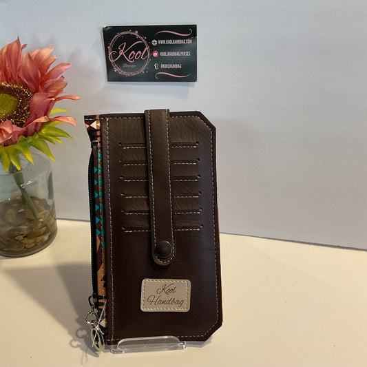 Brown Native Purse Pal Wallet-Linds Handmade